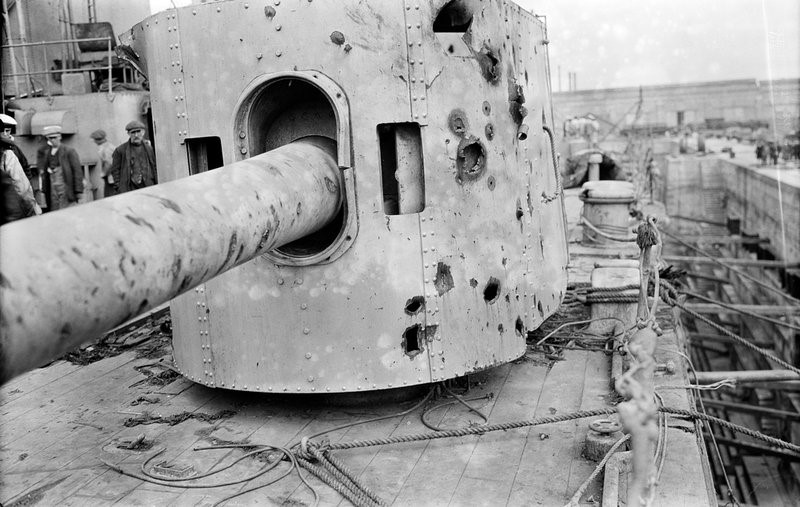Damage to HMS Warspite